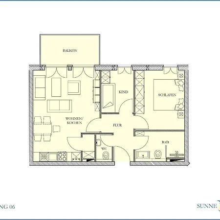 Sunnevelt-apartment-6 Apartment Kuehlungsborn